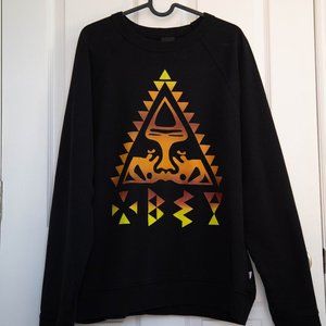 Obey Black Crewneck Andre Sun Native Triangle